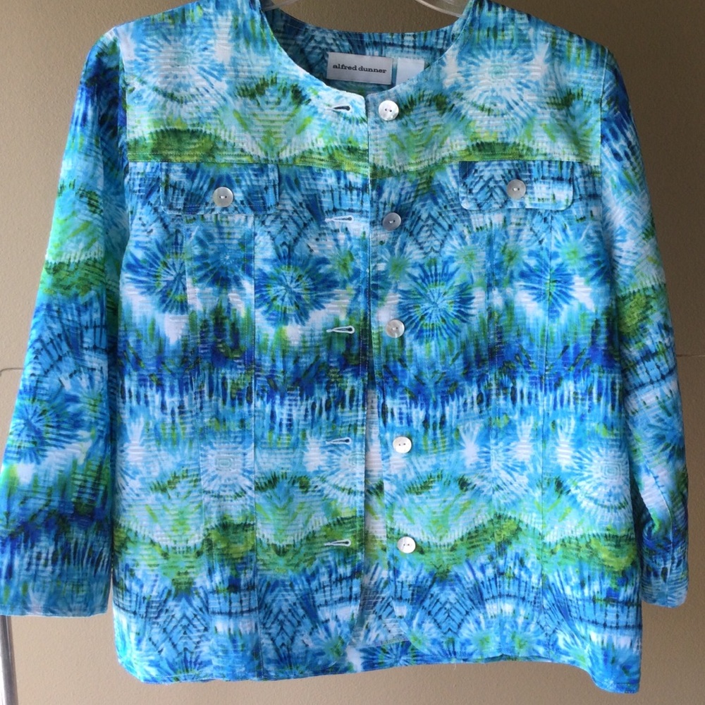 Alfred Dunner lightweight button down jacket